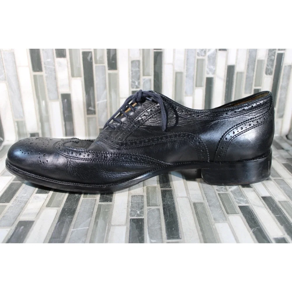 Truman Vero‎ Cuoio Black Dress Shoes Size 9.5